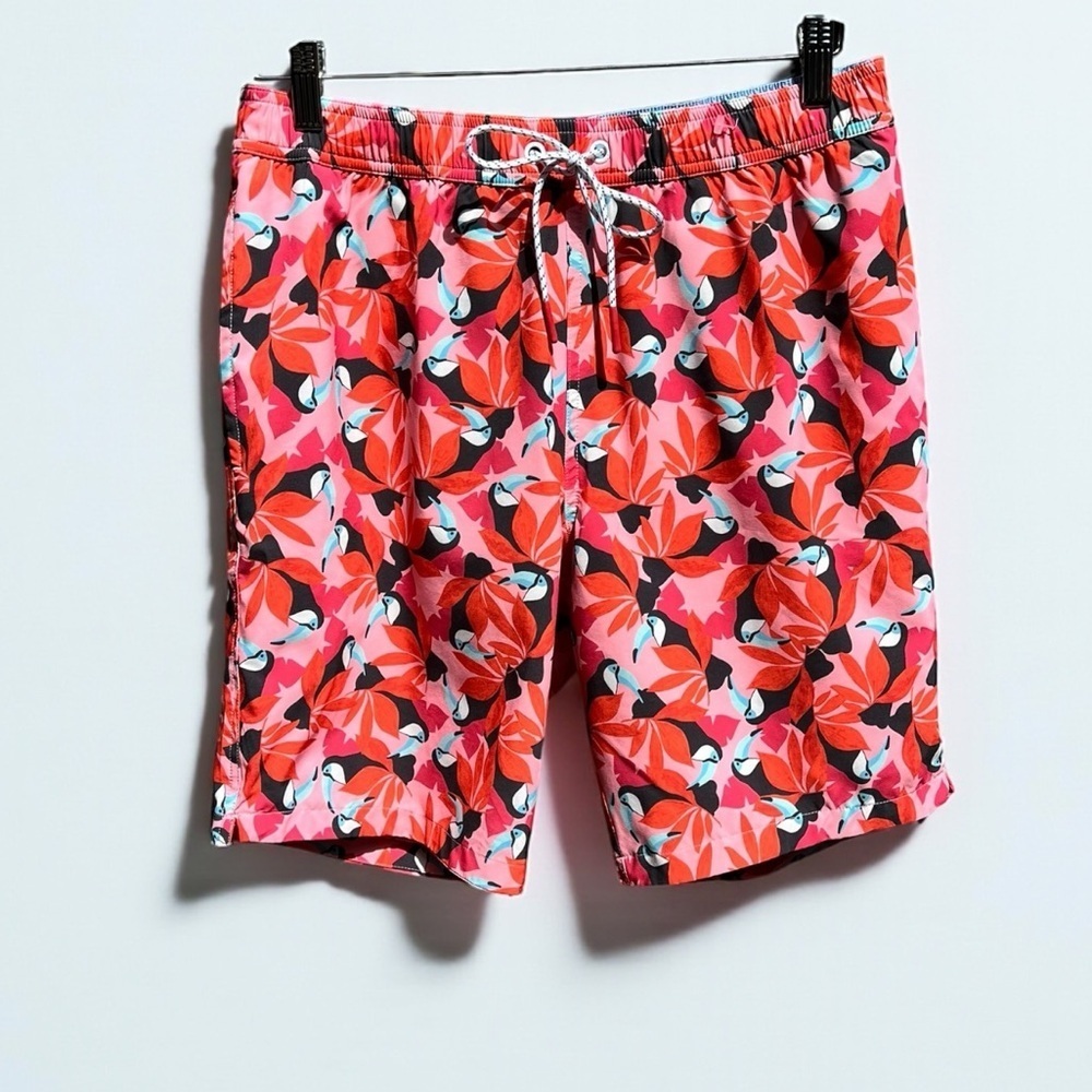 🌻Bonobos Men’s Tropical Toucan Print Swim Trunks – Size Medium